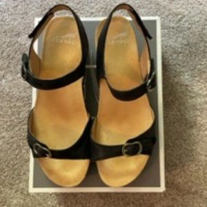 Dansko Black Sandals